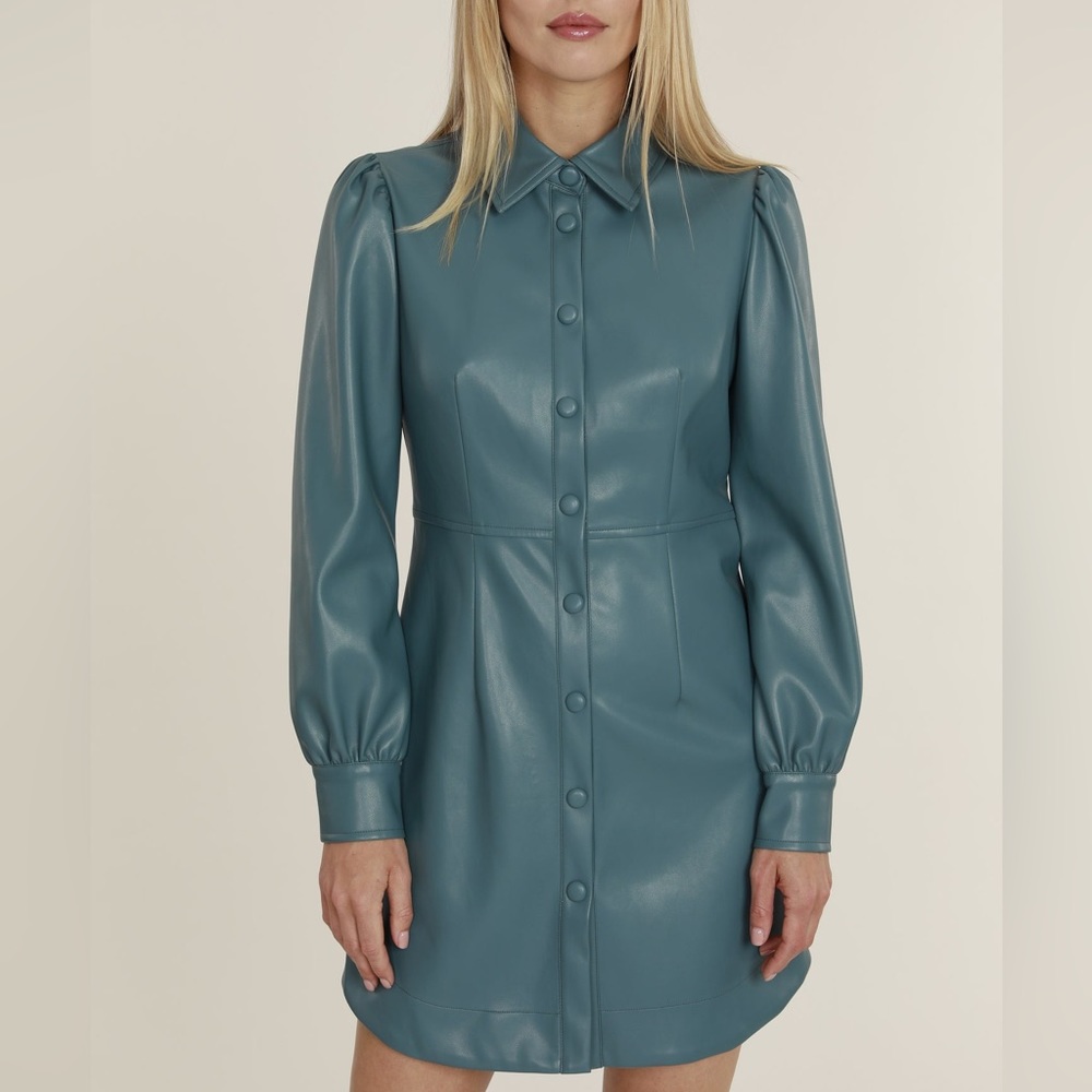 DOLCE CABO Faux Leather Vegan Dress S